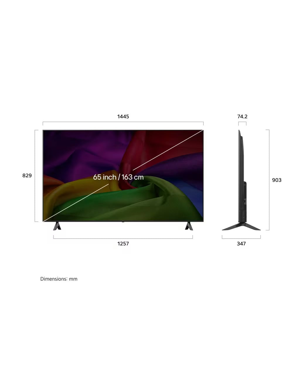 LG TV 65” 65NU800B3LA.AEUQ, 4K UHD, Smart TV