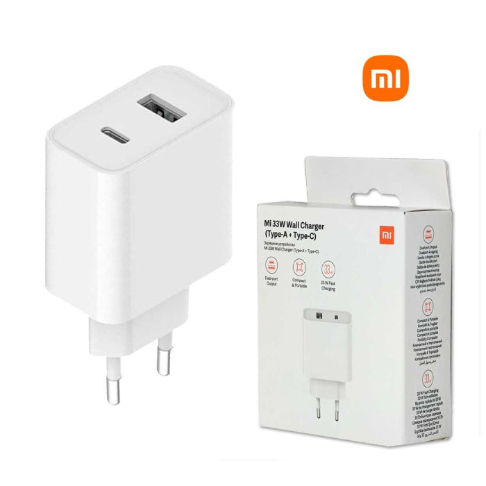 XIAOMI Mi 33W Wall Charger Type-A, TypeC