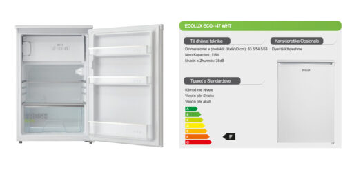 Frigorifer Ecolux – ECO147WHT