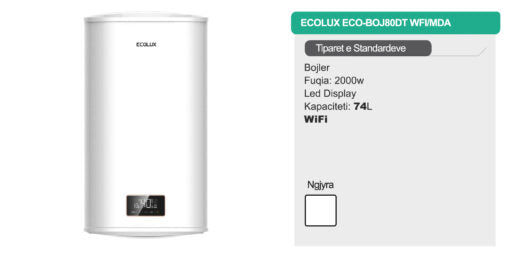 Ecolux ECO BOJ80DT /MDA Bojler 74L – WIFI Imazhi dytësor