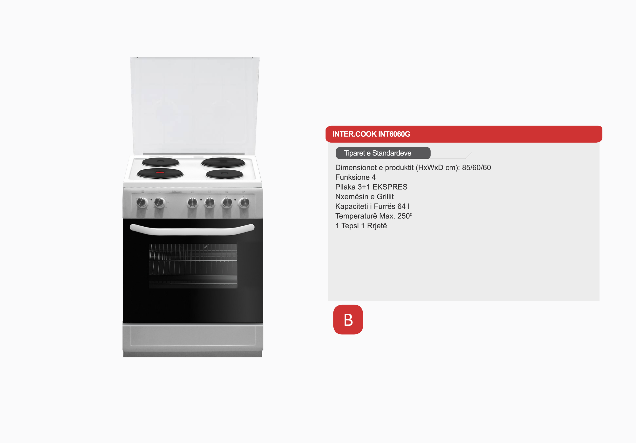 Shporet Elektrik Inter.cook – INTER 6060G