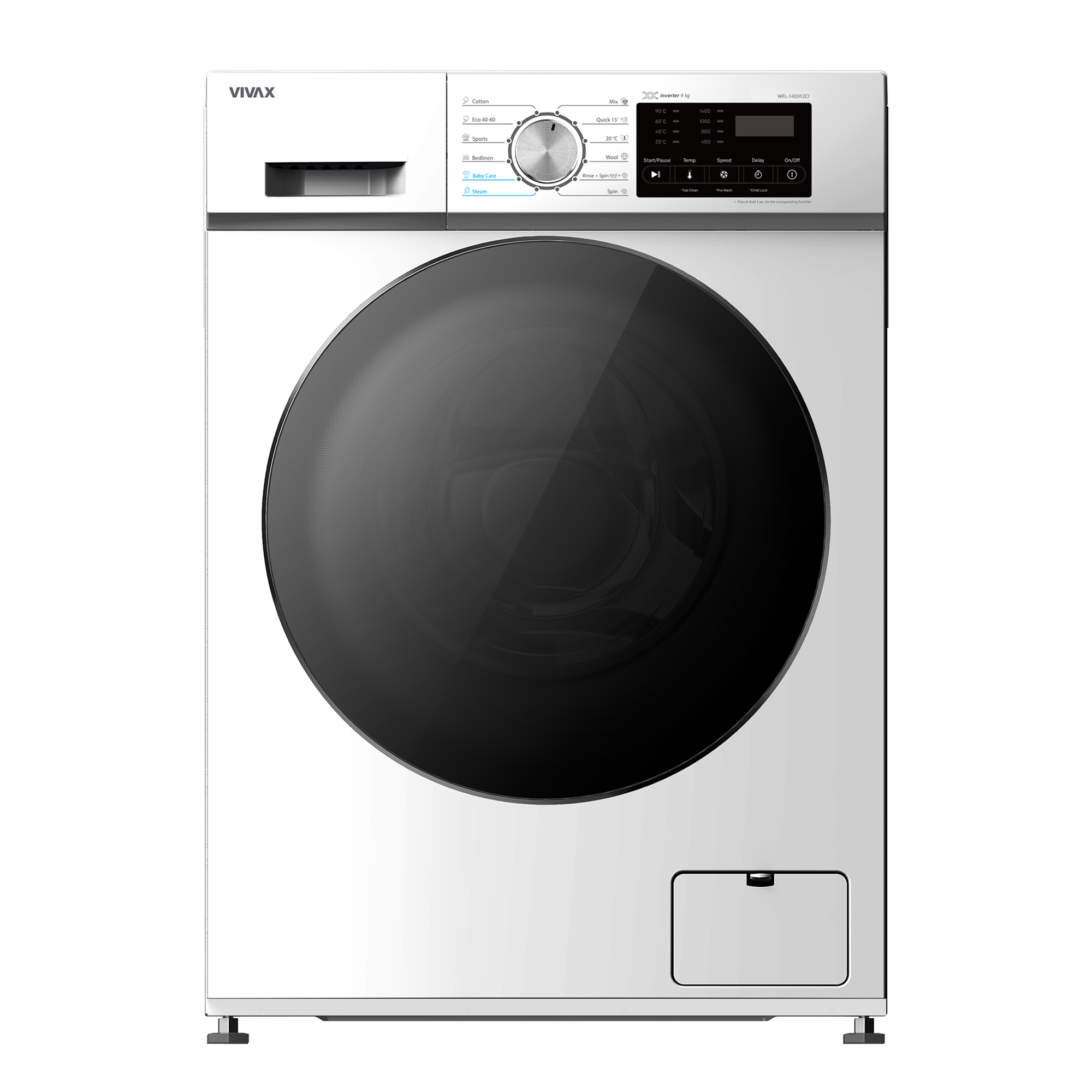 VIVAX WFL-140912CI, Lavatrice 9Kg Imazhi kryesor