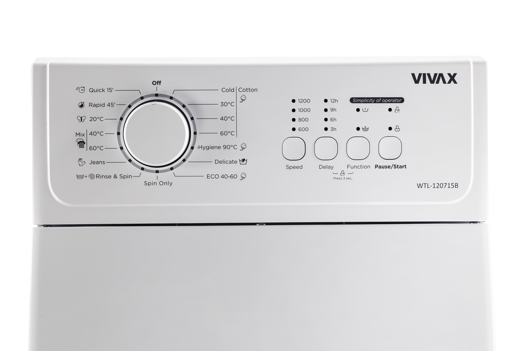 VIVAX WTL-120715CB, Lavatrice 7 Kg