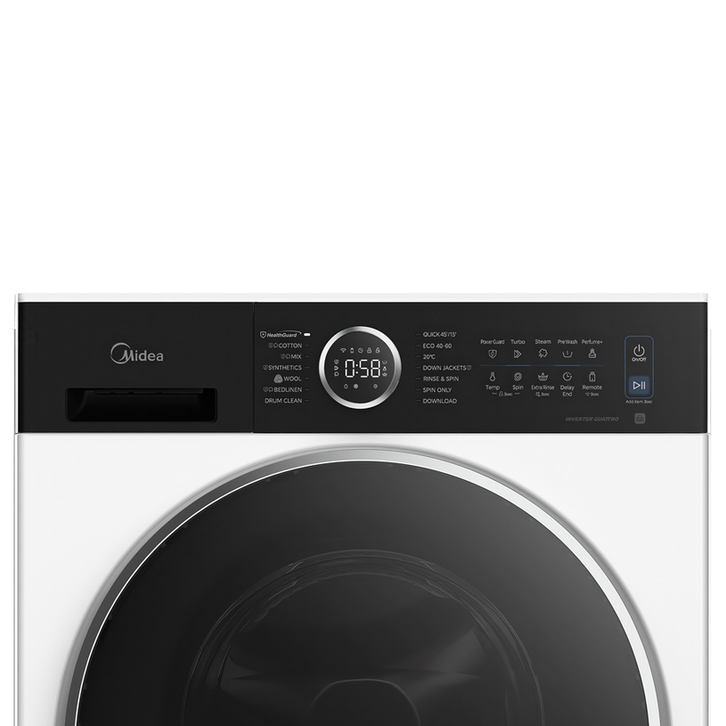 MIDEA 8KG MF205W80BA30/W-BK LAVATRIQE