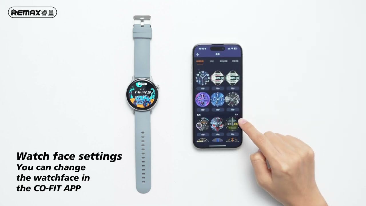 Remax Smartwatch Amoled Display  Chivei + Silver Watch10