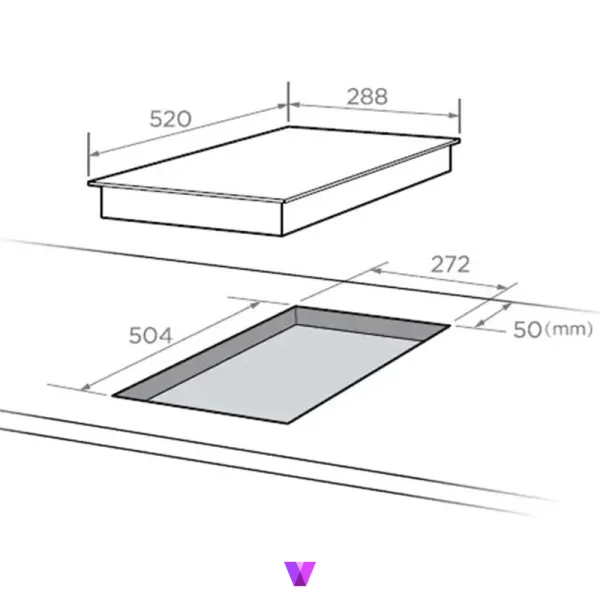 PLLAKË MONTUESE MIDEA MCH300D111K0 30CM