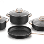 KORKMAZ A1371 GALAKSI SET TENGJERE 7PCS GRANIT