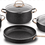 KORKMAZ A1372 ROSA GOLD SET TENGJERE 7PCS GRANIT