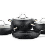 KORKMAZ A2610 BERILLA SET TENGJERE 7PCS GRANIT ZI-GOLD