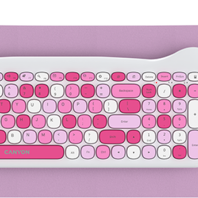 CANYON HSET-W6EN keyboard-mouse kitty edition PINK